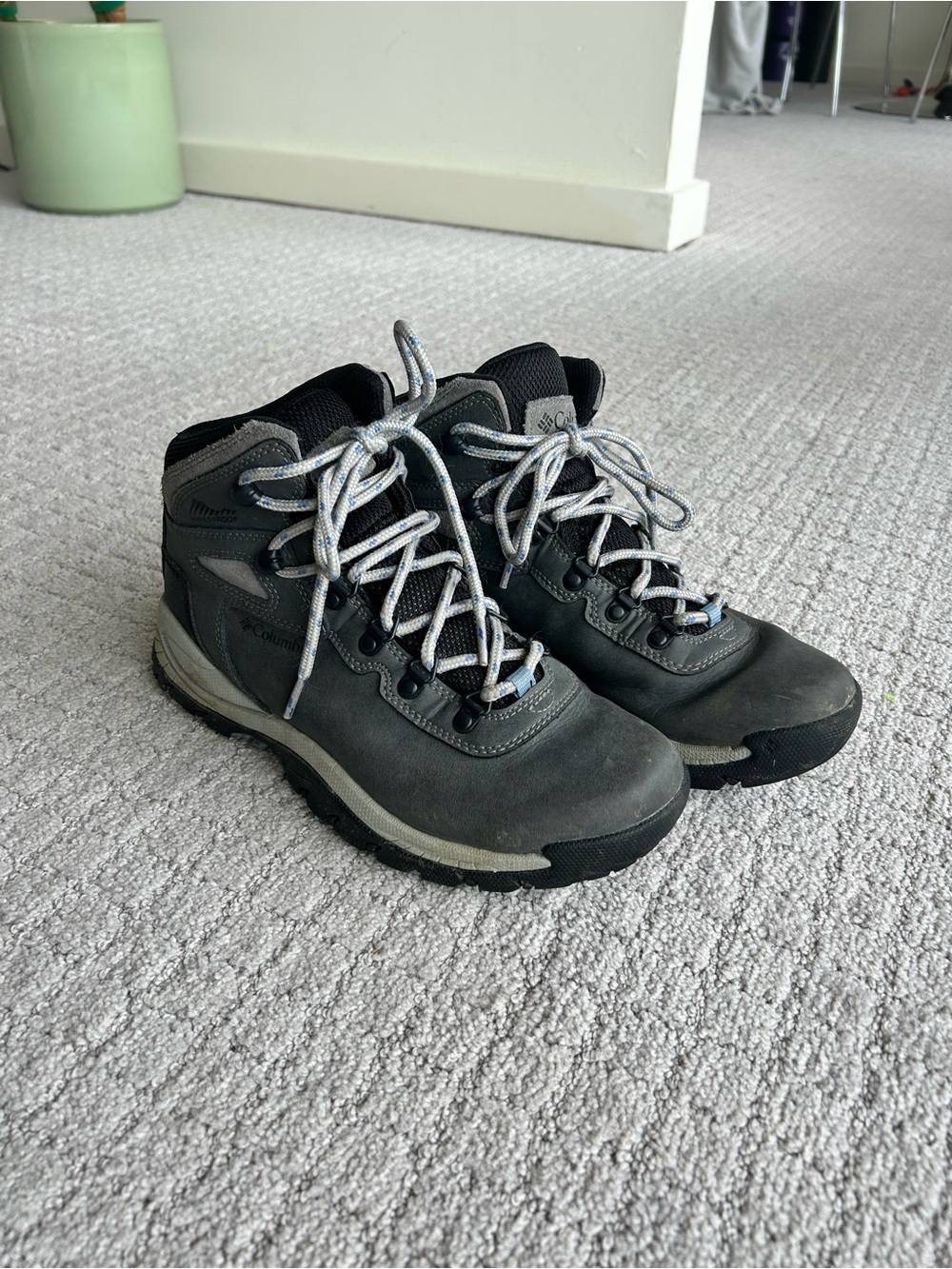 Columbia Waterproof Grey/Blue Hiking Boots
